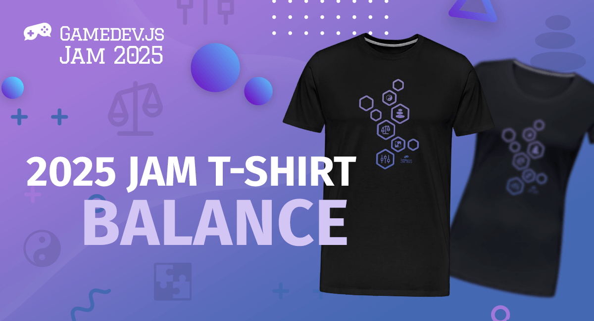 Enclave Games - Gamedev.js Jam 2025 t-shirt: Balance